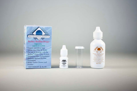 Berkey Biofilm Drops are used for storing and maintaining pure, fresh water