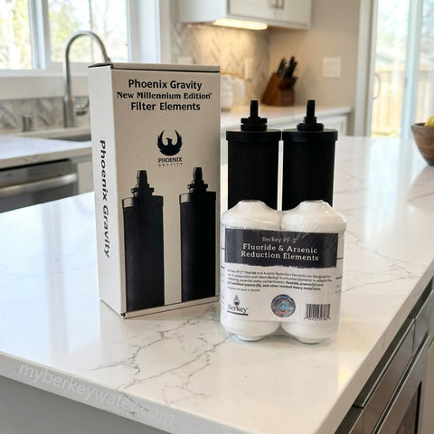 Phoenix Gravity New Millennium Edition™ Filter Elements and Berkey PF-2™ Fluoride Filter Combo